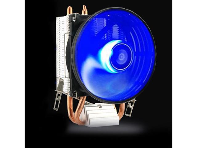 2 Heatpipe Aluminium PC CPU Cooler Cooling Fan For Intel 775/1155/1151 AMD 754/AM2