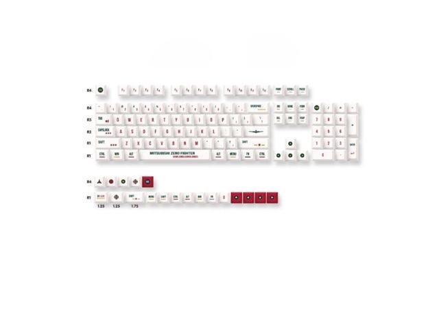 128 Keys/Set Aircraft PBT Keycap Dye Subbed Key Caps For MX Switch Mechanical Keyboard Cherry Profile Airplane Keycap