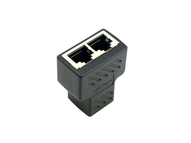 Chenyang-Cable Cat6 RJ45 8P8C Plug To Dual RJ45 Splitter Network Ethernet Patch Cord Adapter With Shield