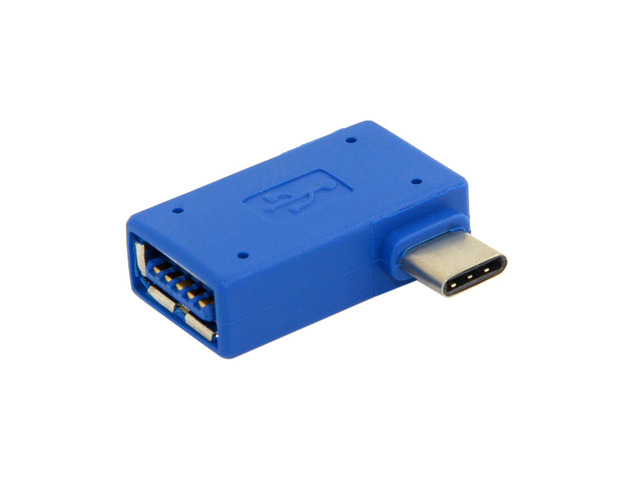 USB-C Type-C to USB 3.0 Female OTG Adapter Right Angled 90 Degree for Laptop & Cell Phone