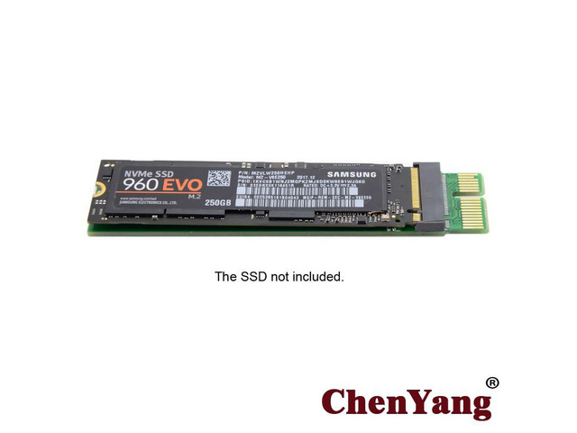 PCI-E 3.0 1x x1 Vertical to NGFF M-key NVME AHCI SSD Adapter for XP941 SM951 PM951 960 EVO SSD