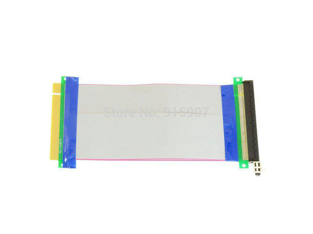 20cm PCI-E Express 16X to 16x Male to Female Riser Extender Card Ribbon Cable
