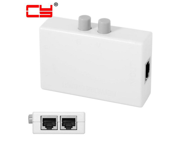 UTP STP 2 Ports RJ45 LAN CAT Network Switch Selector Internal External Networking Switcher Splitter Box 2 in 1 our