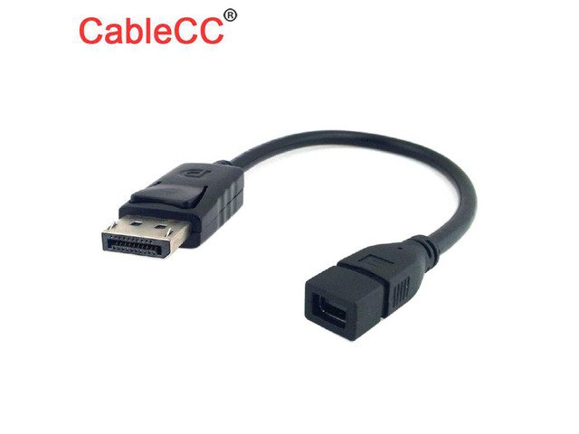 DisplayPort DP Male to Mini DP DisplayPort Female Cable for Displays HDTV Monitor 20cm