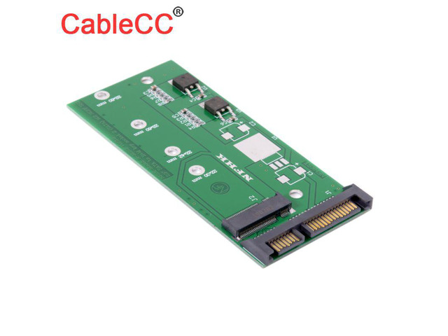 Cablecc M.2 NGFF PCI-E 2 Lane SSD to 7mm 2.5' SATA 22pin Hard Disk Case PCBA for X240S Y410P Y510P E431 E531