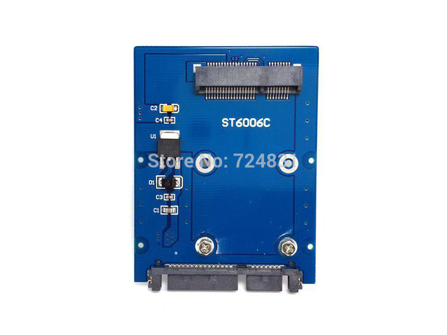 Slim Type Mini PCI-E mSATA SSD to 2.5' SATA 3.0 22pin HDD Adapter Hard Disk PCBA