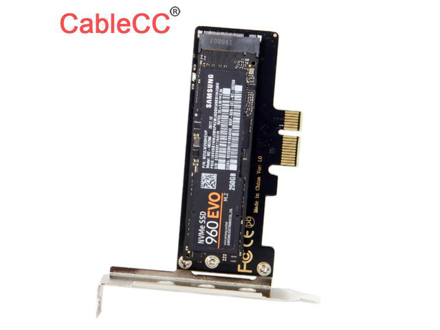 M.2 NGFF M-Key to Low Profile PCI-E 3.0 x4 Lane SSD Nvme AHCI PCI Express Adapter Card