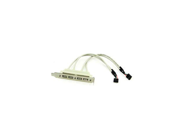 PCI 4 PORTS USB 2.0 Female Screw to Motherboard 9pin header cable with bracket