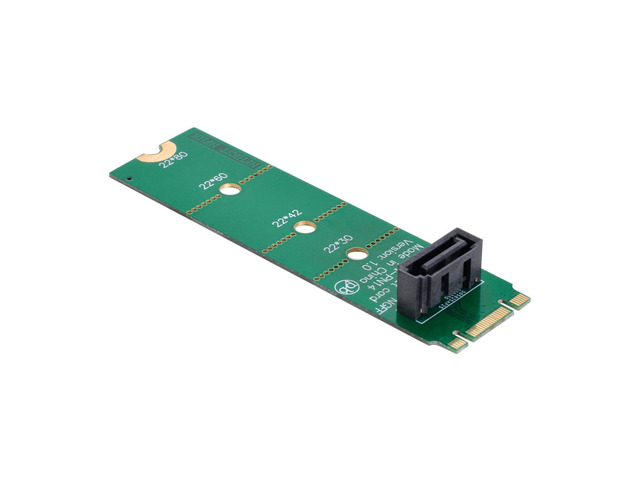 NGFF B/M-key M.2 to Vertical SATA 7 Pin Hard Disk Drive SSD PCBA Extension Adapter for Motherboard