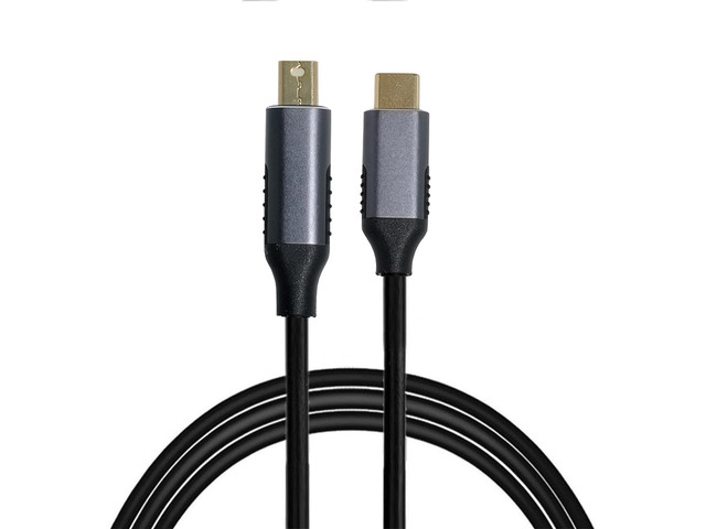 USB 3.1 Type C USB-C Source to Mini DisplayPort DP Displays Male 4K Monitor Cable for Laptop 1.8m