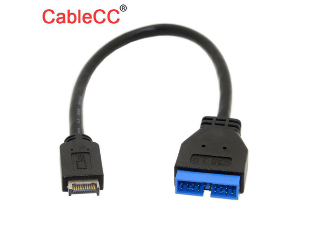 USB 3.1 Front Panel Header to USB 3.0 20Pin Header Extension Cable 20cm for ASUS Motherboard