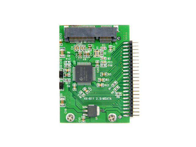 Low profile Half Height mSATA mini PCI-E SATA SSD to 2.5 inch IDE 44pin Notebook Laptop hard disk PCBA