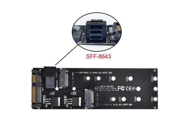 SSD SATA Adapter SFF-8643 to U2 Kit NVME PCIe NGFF M-Key to HD Mini SAS
