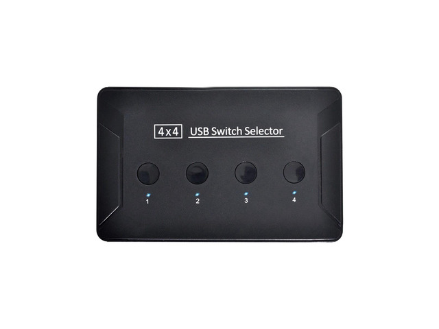 KVM USB 3.0 4 Port PCs Sharing 4 Devices for Keyboard Printer Switch Selector