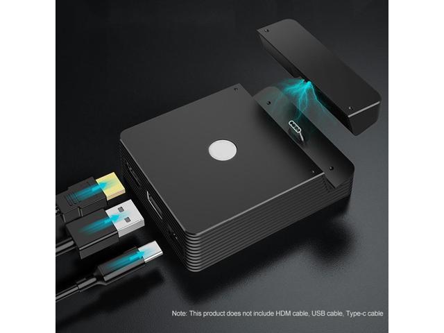 OIAGLH Station Durable Replacement Compact Type-C USB TV Dock Charger Adapter Portable Stand Gaming Black Compatible For Switch