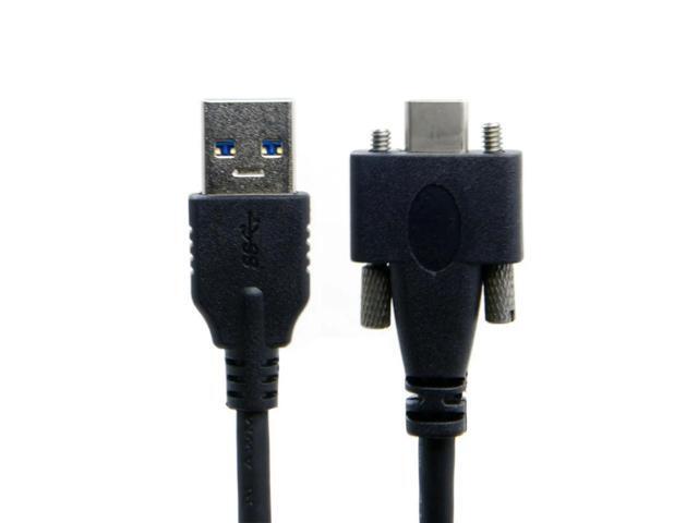 FOR Type-C Data Cable USB 3.1 Type-C Dual Screw Locking to Standard USB3.0 Panel Mount Data Cable 1.2m 2m USB C to USB Cable