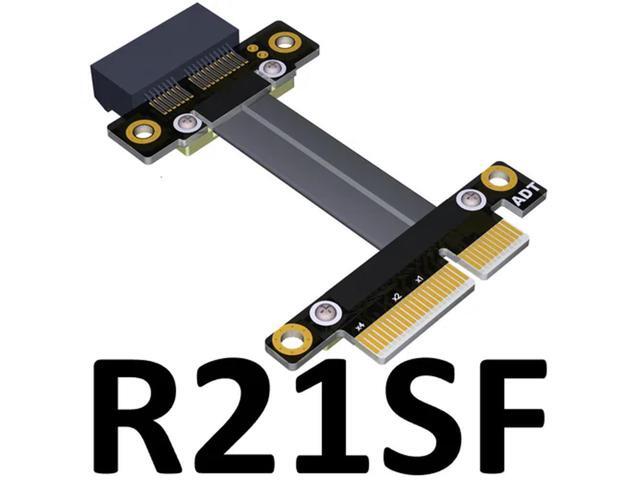 FOR PCI-E x4 to x1 extension converter cable pice 4x to PCIe3.0 1x adapter Flat Cable computer motherboard extend