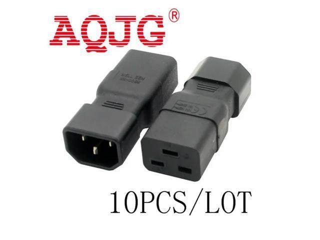 FOR IEC320 Male C14 to Female C19 Power Mains Extension Adapter for PDU UPS 10A to 16A Work for PDU UPS 10A to 16A