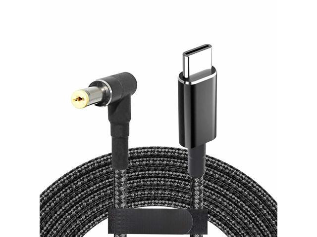 FOR USB C to 5.5mm Adapter Cable Male Type C to Right Angle DC 5.5 x 2.5mm Uni l Converter Cord for Power Bank