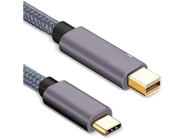 FOR USB C to Mini DisplayPort Cable, Type C to Mini DP Adapter 4K 6.6Ft/2m Cord 3 Compatible for Book Pro 2018