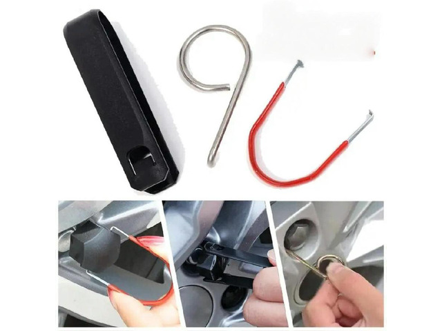 Alloy Wheel Bolt Nut Caps Puller Remover Tool Set