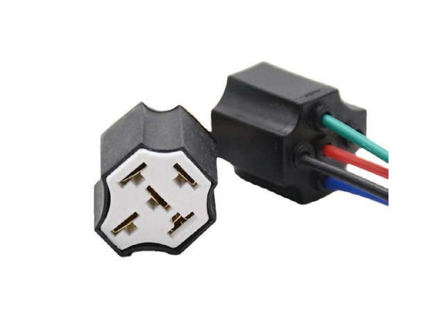 Ceramic 5 Pin Relay Holder Socket Connector Plug