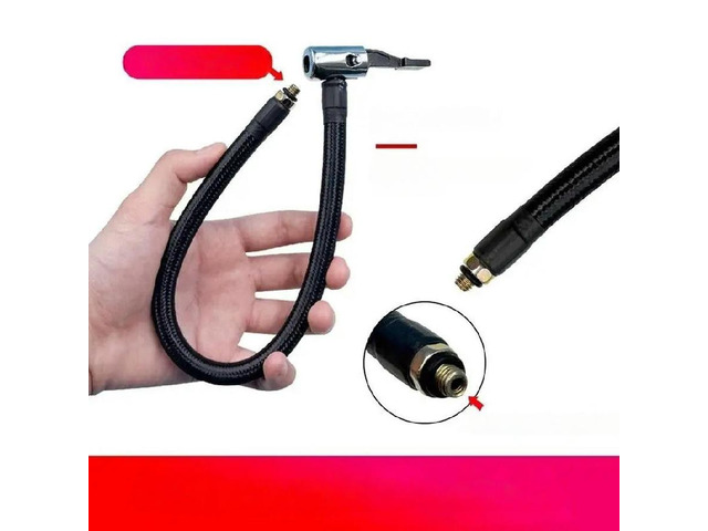 Tire Inflator Hose Extension Tube Adapter Air Chuck