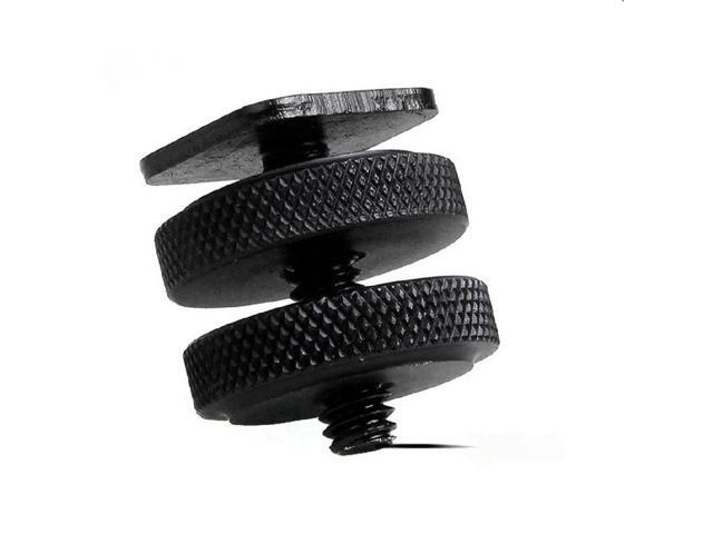 Metal 1/4' Dual Nut Tripod Mount Adapter