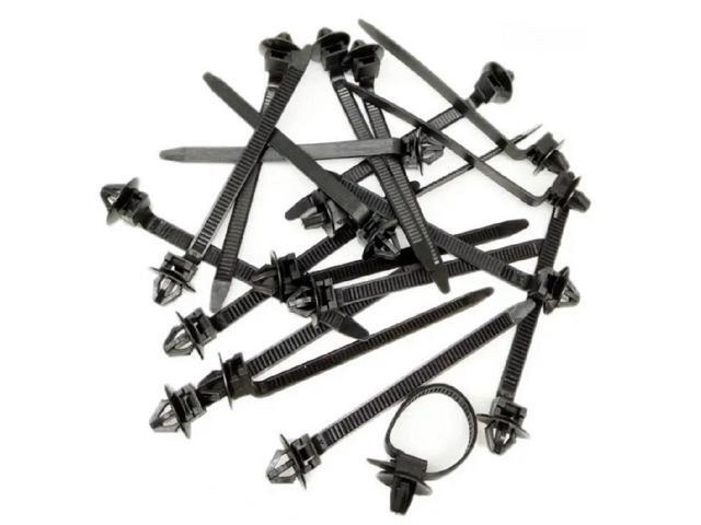 Nylon Cable Tie Push Mount 10/20PCS