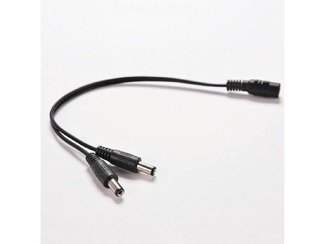 DC CCTV Power Splitter 5.5x2.1mm 1F to 2M