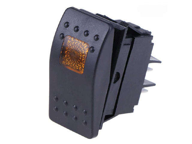 Waterproof DPST Rocker Toggle Switch 12V 220V