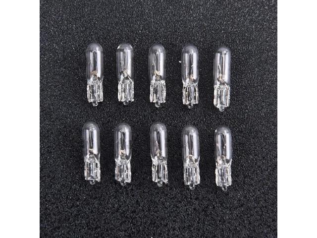 T5 Glass Bulb 12V 1.2W 10Pcs