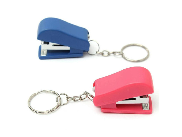 Stapler Key Chain Keyring