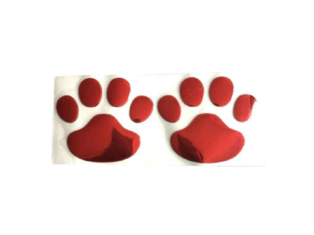 3D Paw Animal Foot Print Car Sticker