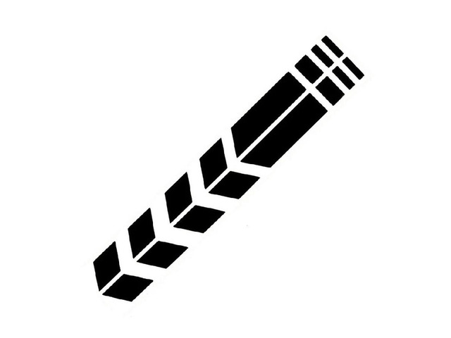 Colorful Arrow Stripe Reflective Sticker