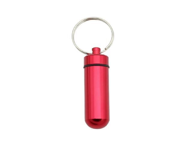 Waterproof Metal Keychain Aluminum Storage Container