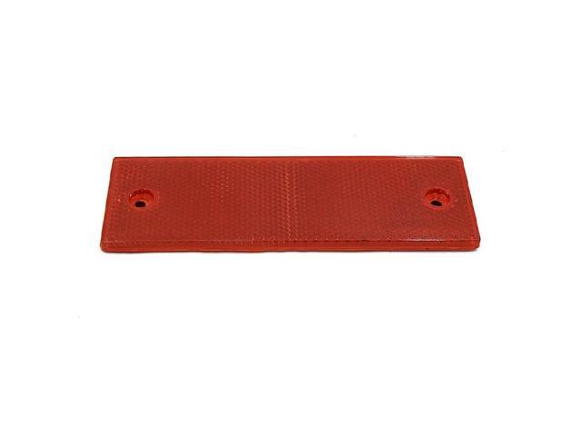 Rectangle Plastic Reflector Red/White
