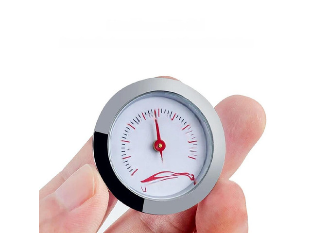 Mini Dashboard Thermometer Round