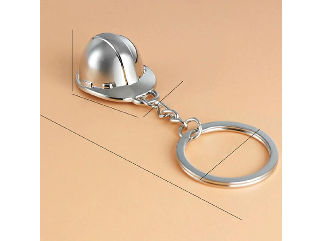 Mini Hard Hat Keychain Helmet Pendant