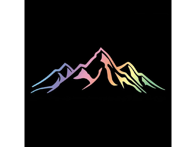 Mountain Adventurer Reflective Car Sticker