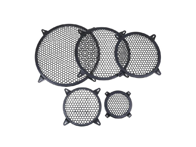 Round Speaker Grille Guard 4/6/8' Black