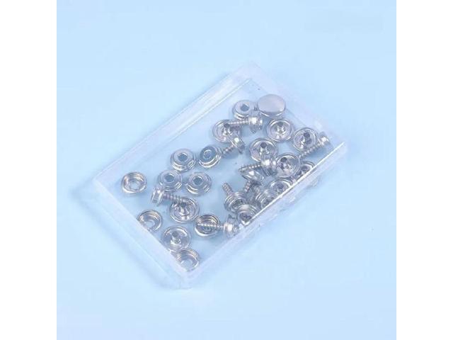 Silver Snap Fastener Set Tent Boat Canvas 30pcs
