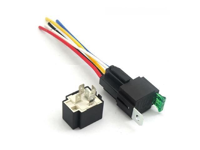 12V DC 30A Fused Relay 4Pin/5Pin Automotive