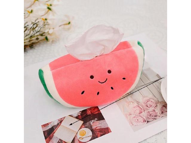 Plush Tissue Box Pineapple/Watermelon