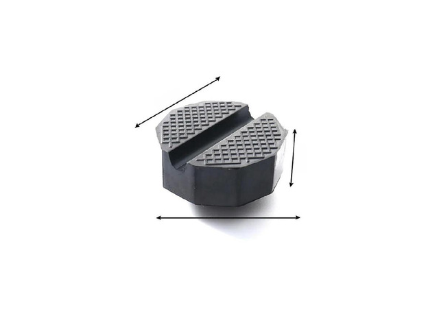 Cross Slotted Floor Jack Rubber Pad