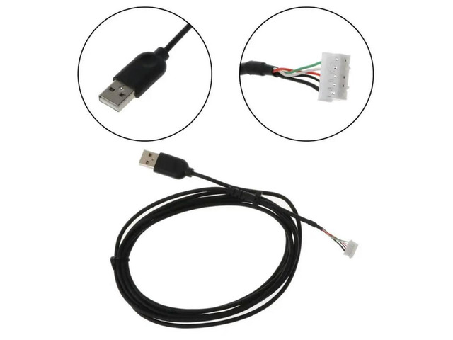 FOR USB Mouse Cable Cord PVC Mice Line Replacement Wire for G102 Gaming Mouse Re