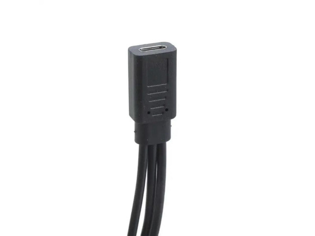 FOR Charging Cord USB C Female to 2 Type-C & 5Pin USB Male Cable for Phone Table