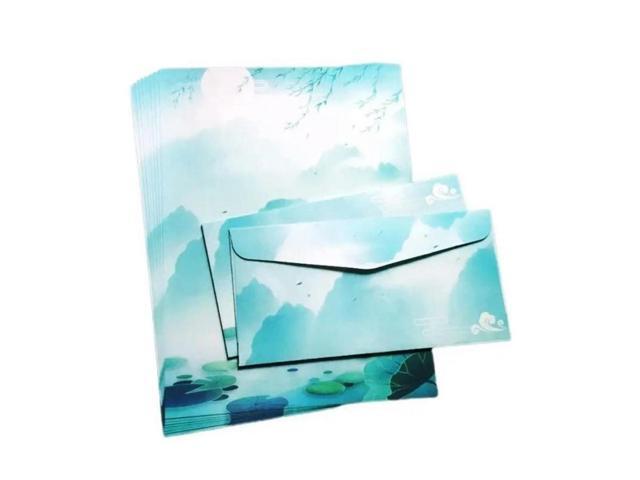 FOR Stationery Paper and Envelopes Set Chinese Writing Stationary Paper Double Side Colored Letter Paper for's