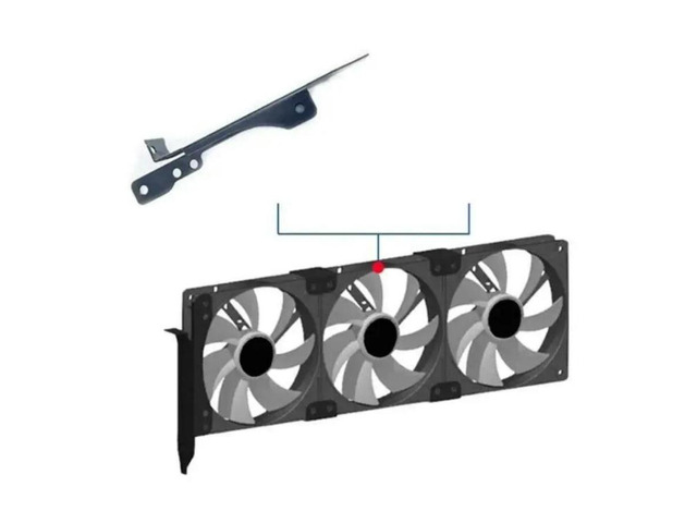 FOR DIY Graphic Video Card Companion PCI Bit Fan Cooling Bracket Support For 9cm 12cm Fan with Mounting Screws
