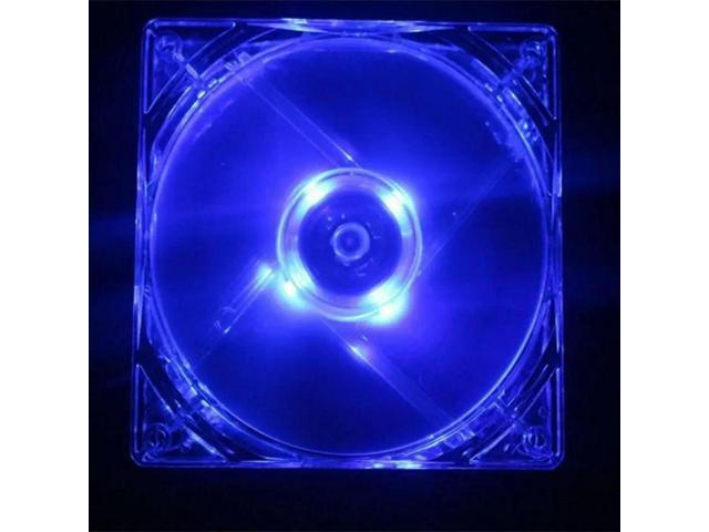 FOR 1PC 8cm Double Aperture Multi-colored Silent LED Computer for Case 12V Cooling F